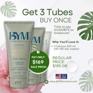 BYM KP Cream Buy Once 3 Tubes (On Pre-Sale! Shipment Starts October 2026)